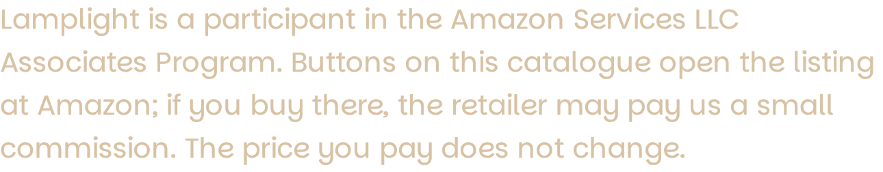 A note on how this catalogue pays for itself