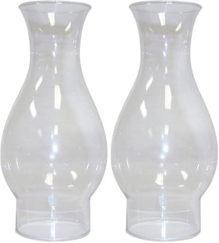Replacement Flaretop Oil Lamp Chimney, 417B, 2-Pack